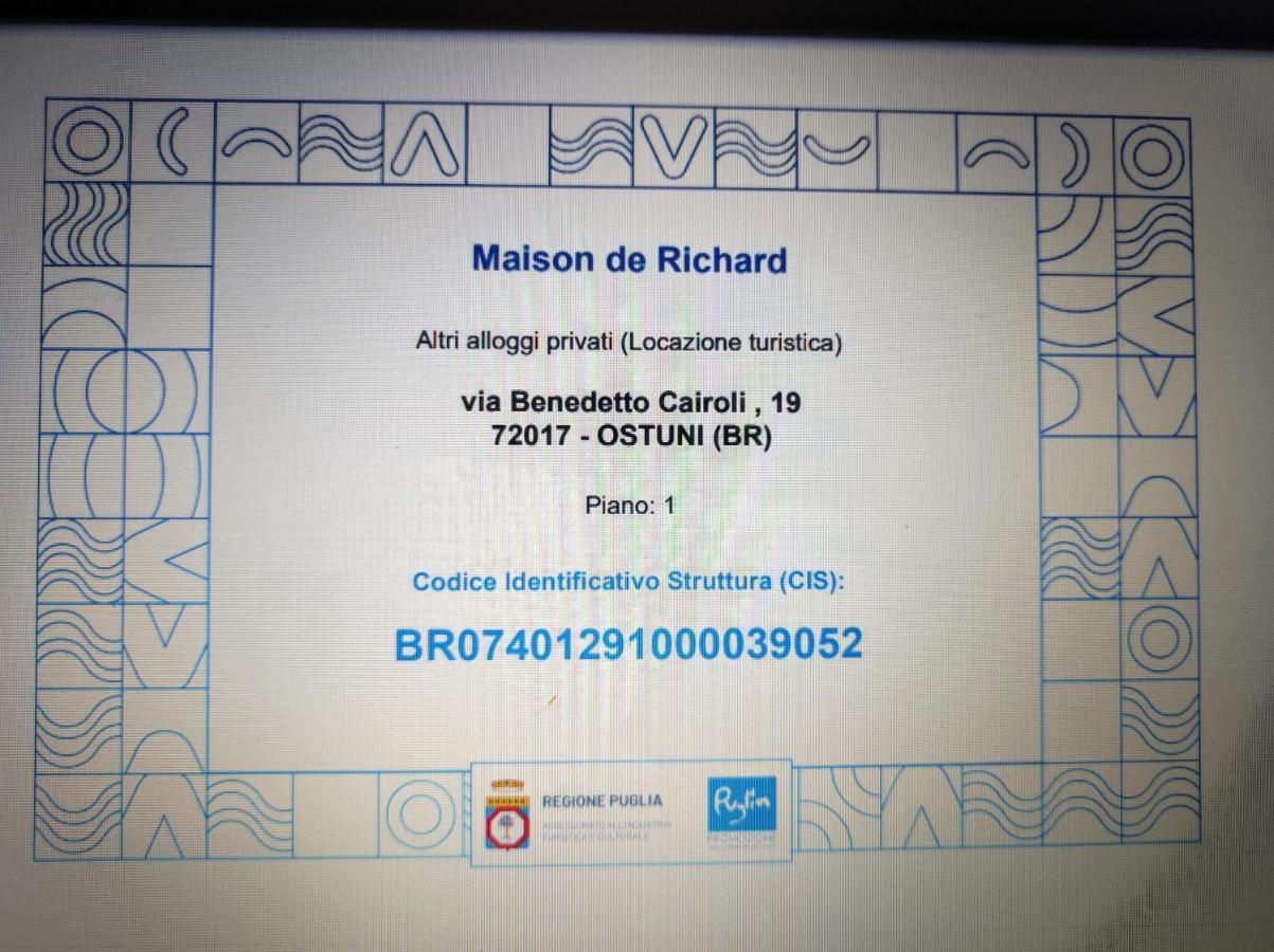 Maison De Richard Ostuni Luaran gambar